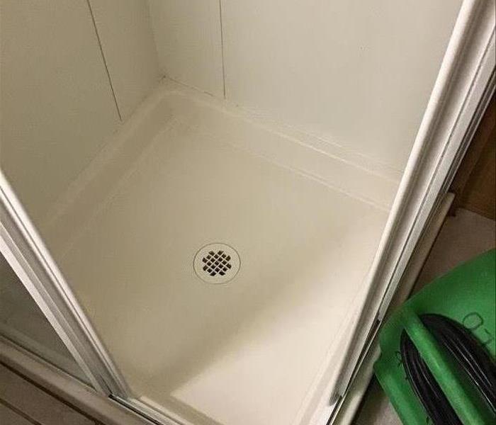 Clean white shower